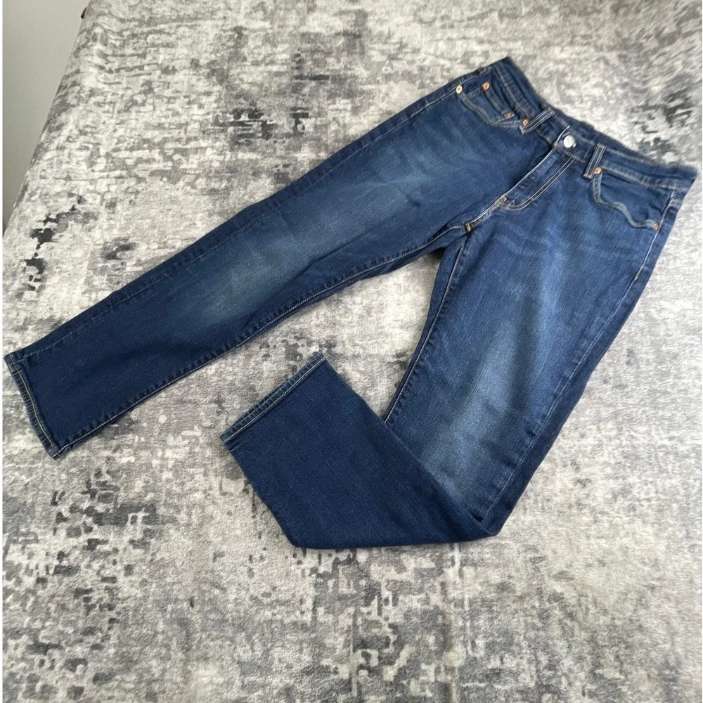 Levi's Mens 31x30 541 Athletic Taper Jeans Dark Wash Blue Denim Pants Rugged